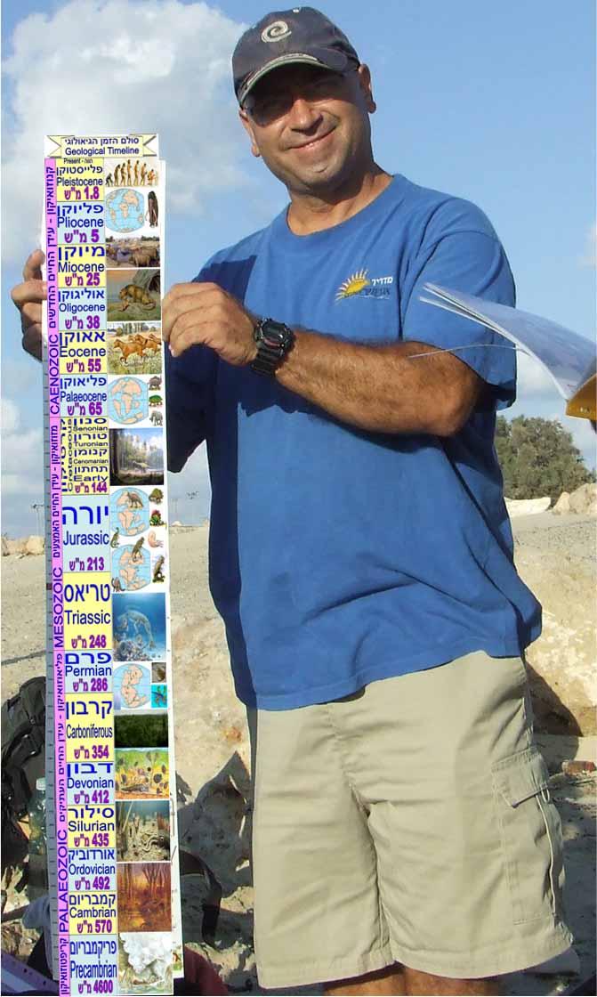 אריה מדגים לוח זמנים גיאולוגי